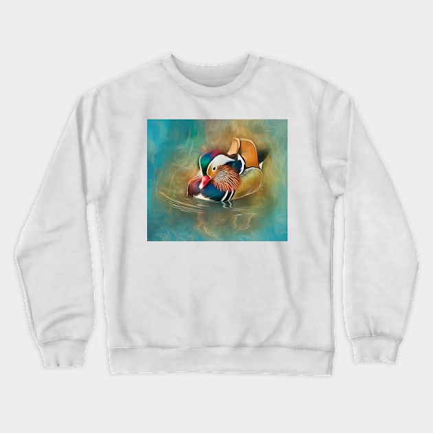 Mandarin Duck Crewneck Sweatshirt by Tarrby